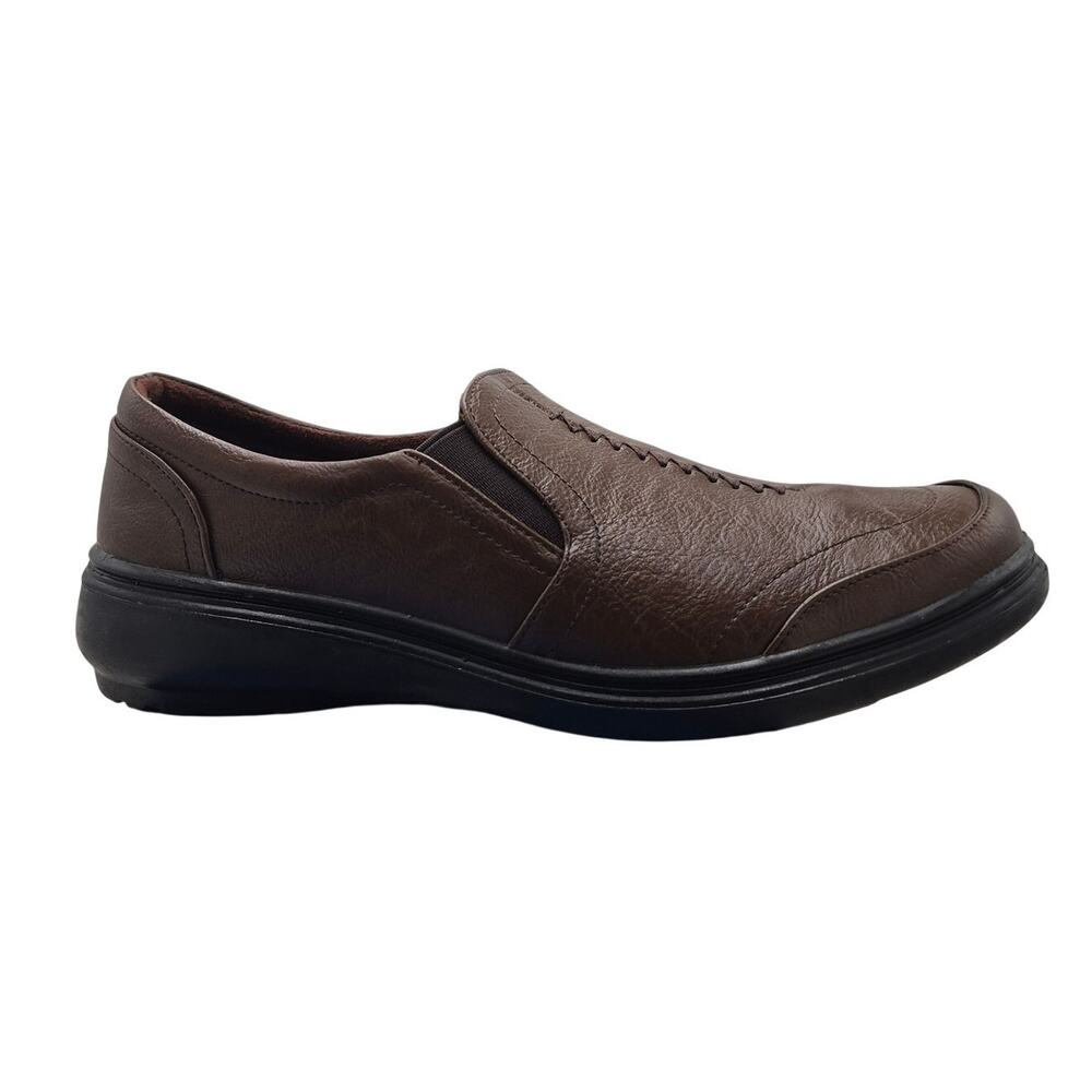 NEW Easy Street Ultimate Women's Slip-On Loafer brown Mules Clogs 8.5